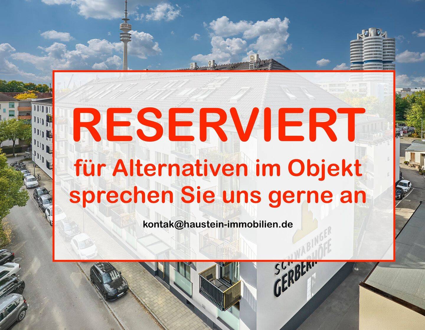 SCHWABINGER GERBERHÖFE: Hochwertig ausgestattete 2-Zimmer-Wohnung mit Einbauküche zwischen Luitpold- & Olympiapark