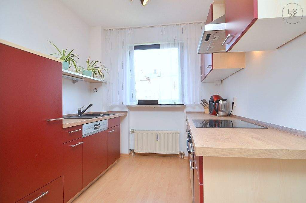 Modern möblierte 1-Zimmer-Wohnung mit WLAN und Balkon in Wöhrd – Nürnberg – Vorschaubild 3