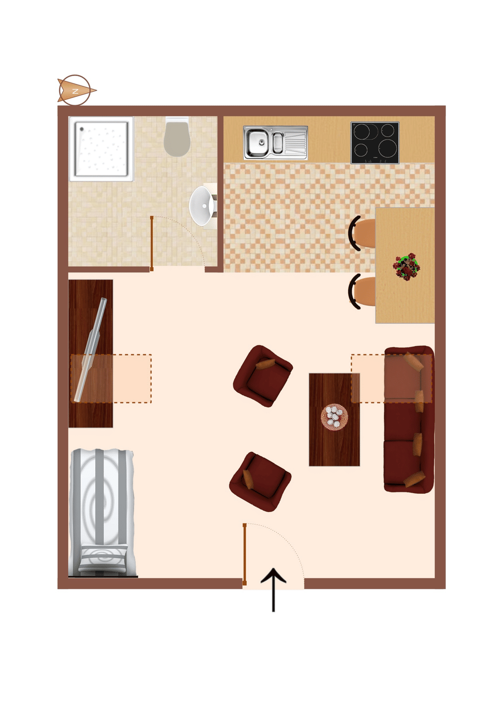 Helles Apartment zentral an der Weser – voll ausgestattet (schnelles Internet inklusive) – Bremen – Vorschaubild 6