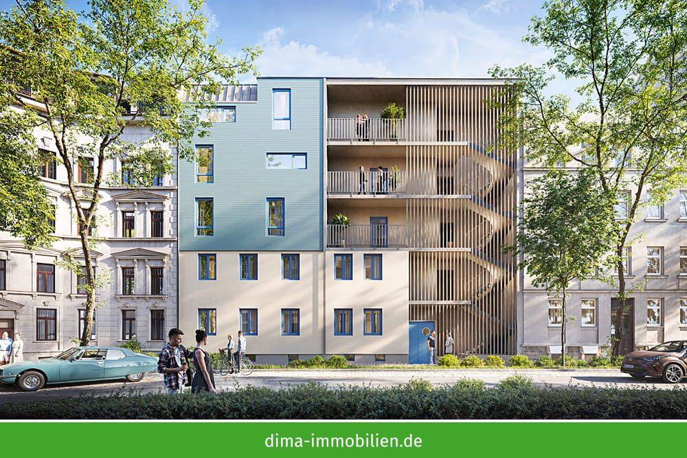 Herrliche Maisonette-Whg. am Park mit Süd-Balkon, Wannenbad, Gäste-WC, Aufzug u.v.m. – Leipzig – Vorschaubild 3