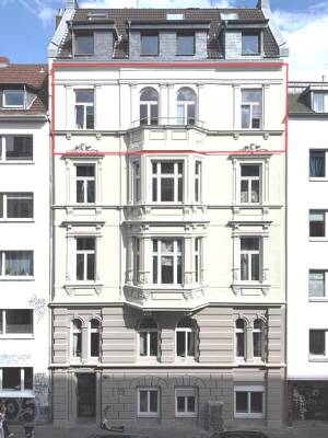 Köln Belgisches Viertel: Sanierte Altbauwohnung im 4. OG mit Balkon