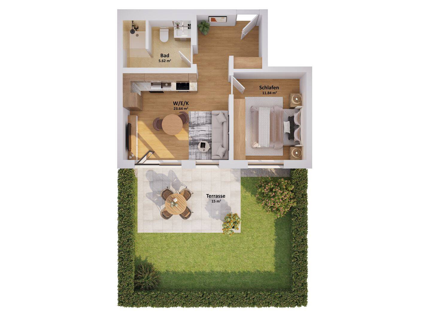 2-Zimmer-Neubauwohnung in Bestlage Moosach - energieeffizient & sofort einziehen – München – Vorschaubild 5
