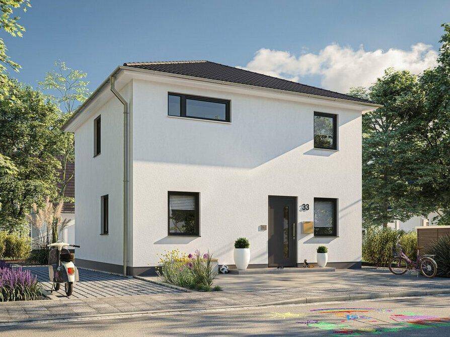 Nutz den 5000 € Messerabatt & bau dein Stadt-Haus mit ECOC-Vollausstattung & Top-Zins mit dem kostenlosen Finanzierungs-Service. – Otterbach – Bild 1 von 9