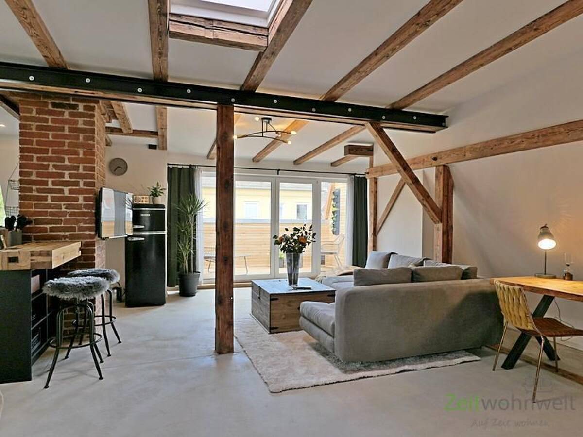 (EF0783_M) Kassel-Stadt: West, Neu möbliertes Apartment mit Balkon, ruhige Wohnlage, WLAN und Balkon – 34119 Kassel – Bild 1 von 9