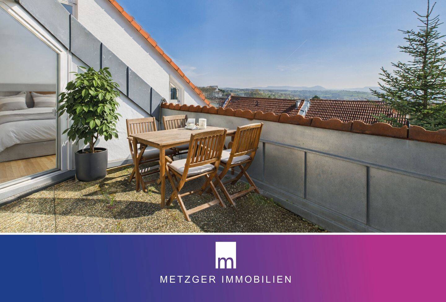 Besondere 4,5-Zimmer-Maisonette-Wohnung mit viel Licht und traumhaftem Ausblick! – Wernau (Neckar) – Bild 1 von 4