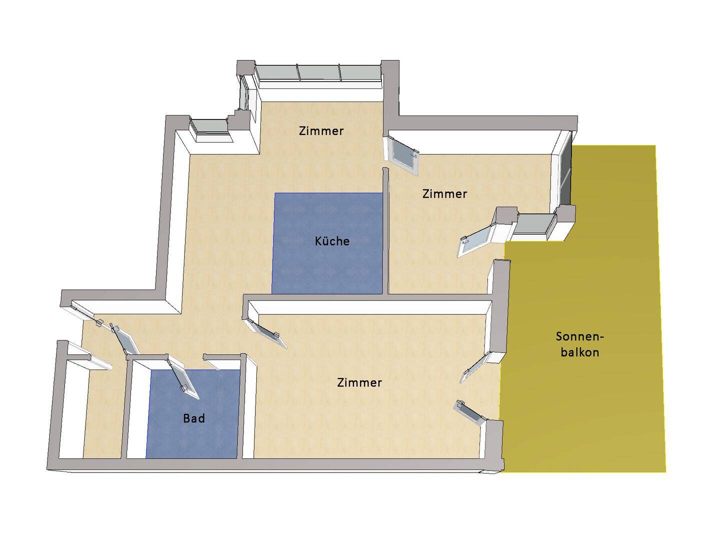 IMMOBERLIN.DE - Energieeffizienzklasse A: Moderne Wohnung mit großzügigem Balkon & Tiefgaragenplatz – Berlin – Vorschaubild 8