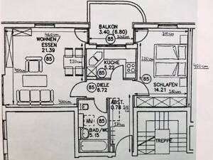 2-Zimmer-Wohnung mit Balkon & Garage in Hollerstaude zu verkaufen