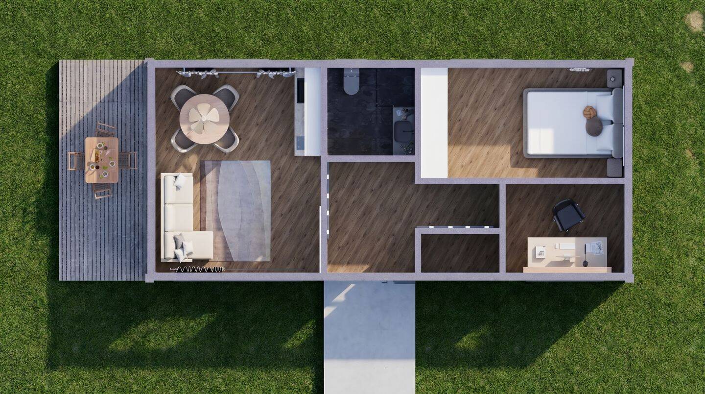 Wohnen unter der Homburg in moderner Tiny-Haus-Wohnanlage – Gössenheim – Vorschaubild 2