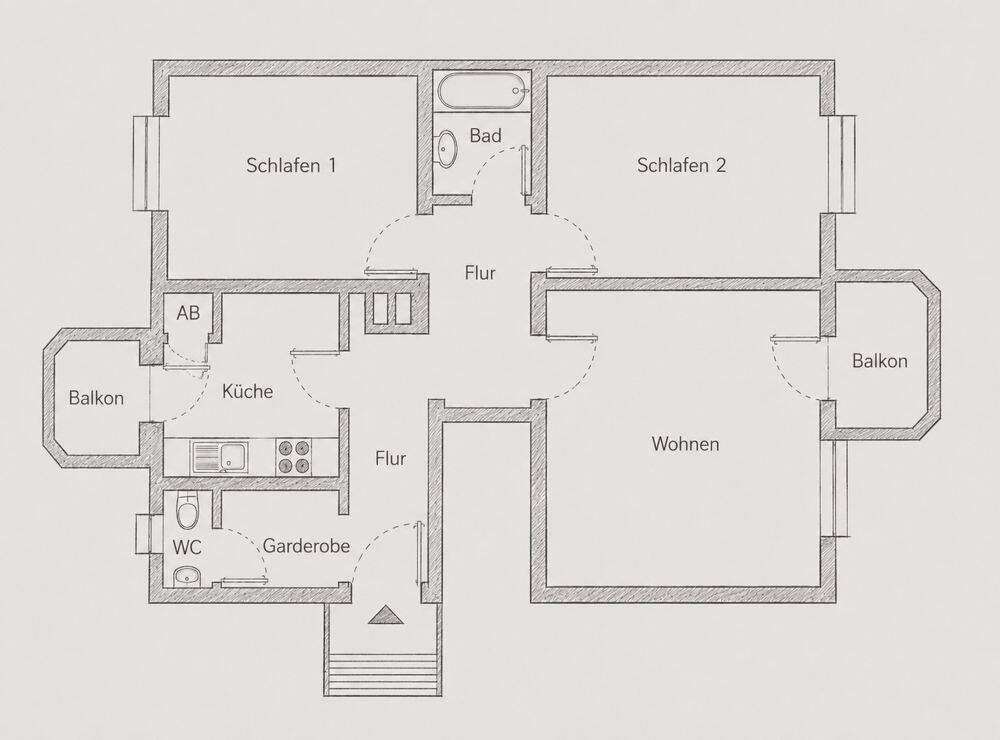 (11) 3-ZIMMER-WOHNUNG MIT BLICK AUF DAS ISARUFER I ZENTRAL IN MÜNCHEN LEHEL – München – Vorschaubild 2