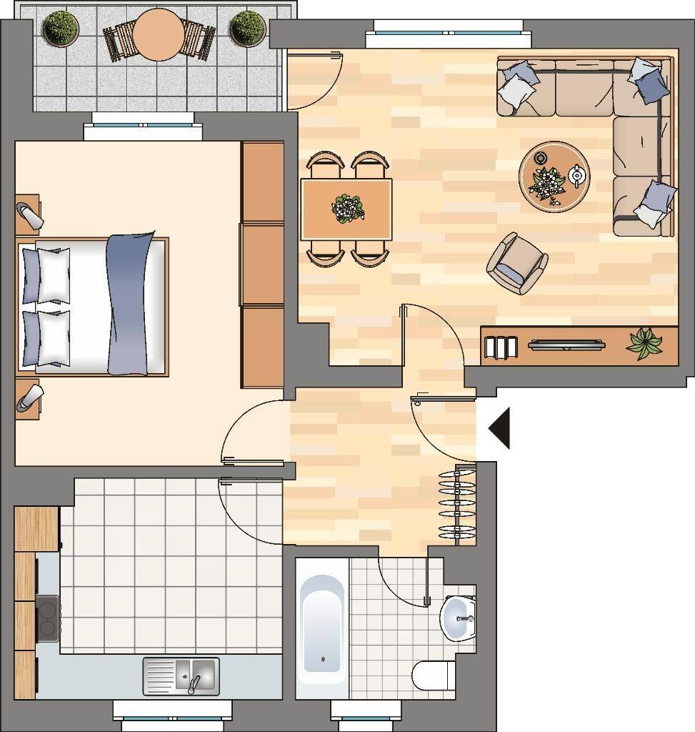 Freundliche 2 Zimmer Wohnung in Dortmund Bövinghausen – Dortmund – Vorschaubild 2