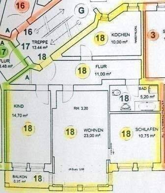 Geräumige 3-Raum Wohnung in Sudenburg mit Balkon und Wanne. – Magdeburg – Vorschaubild 3