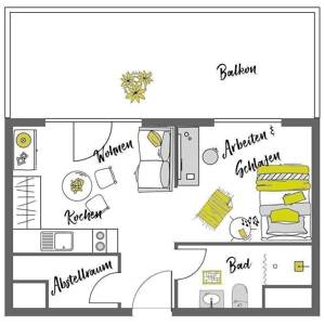 Möbliertes Penthouse -Apartment mit Dachterrasse – 12051 Berlin – Vorschaubild 6