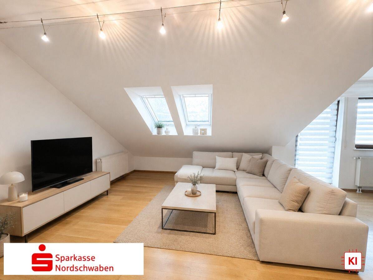 2-Zimmer-Dachgeschosswohnung mit Tiefgaragenstellplatz und Außenstellplatz