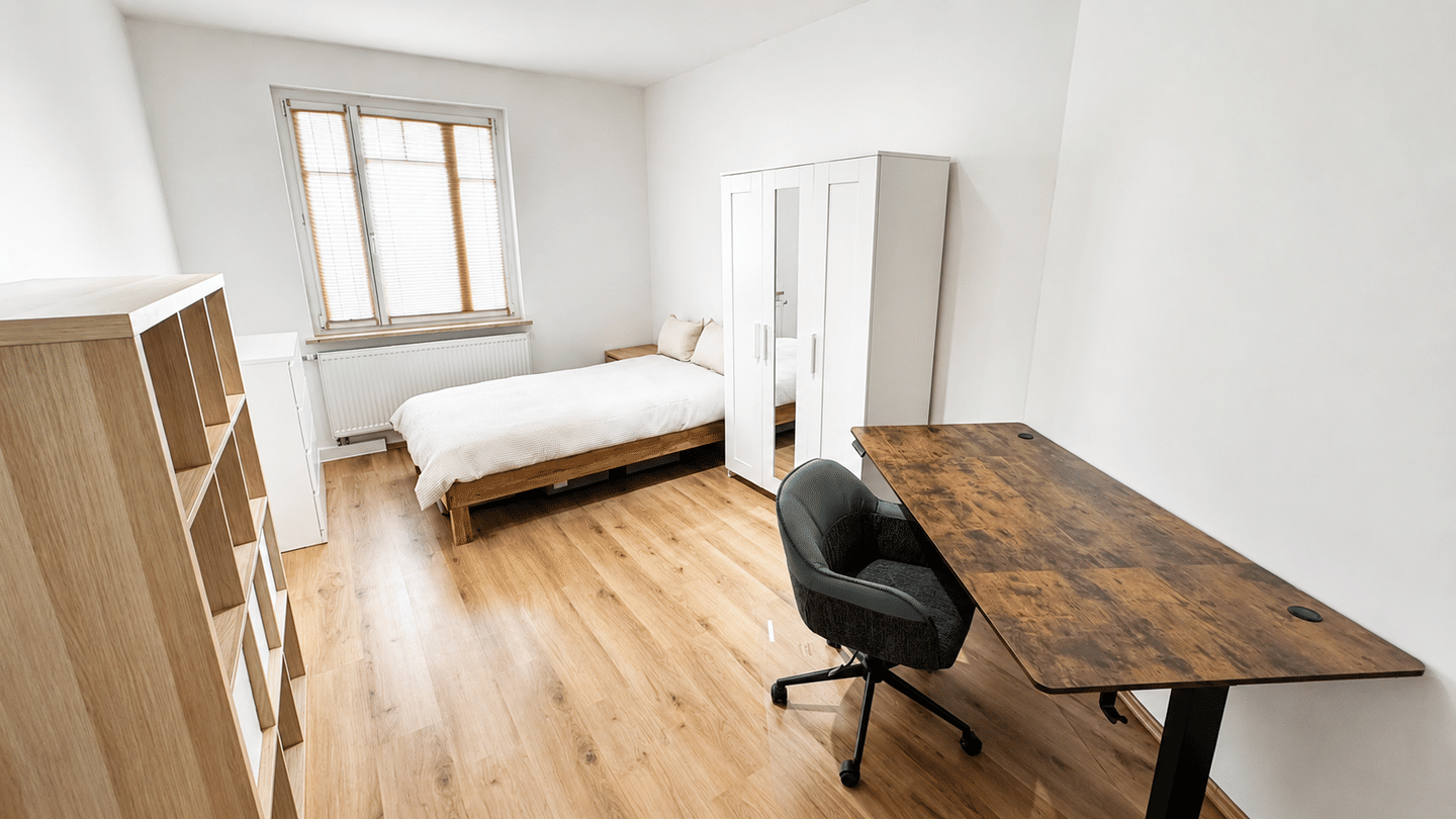 Einziehen & wohlfühlen: möbliertes Zimmer in renovierter 3er-WG mit 2 Bädern, inkl. Heizung, Strom & Internet – Nürnberg – Vorschaubild 5