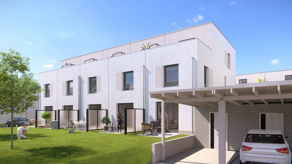 Reihenendhaus KfW-40 NH mit ca. 120 m² Wohnfläche | Neubauprojekt in Immenstaad am Bodensee – Immenstaad am Bodensee – Bild 1 von 5