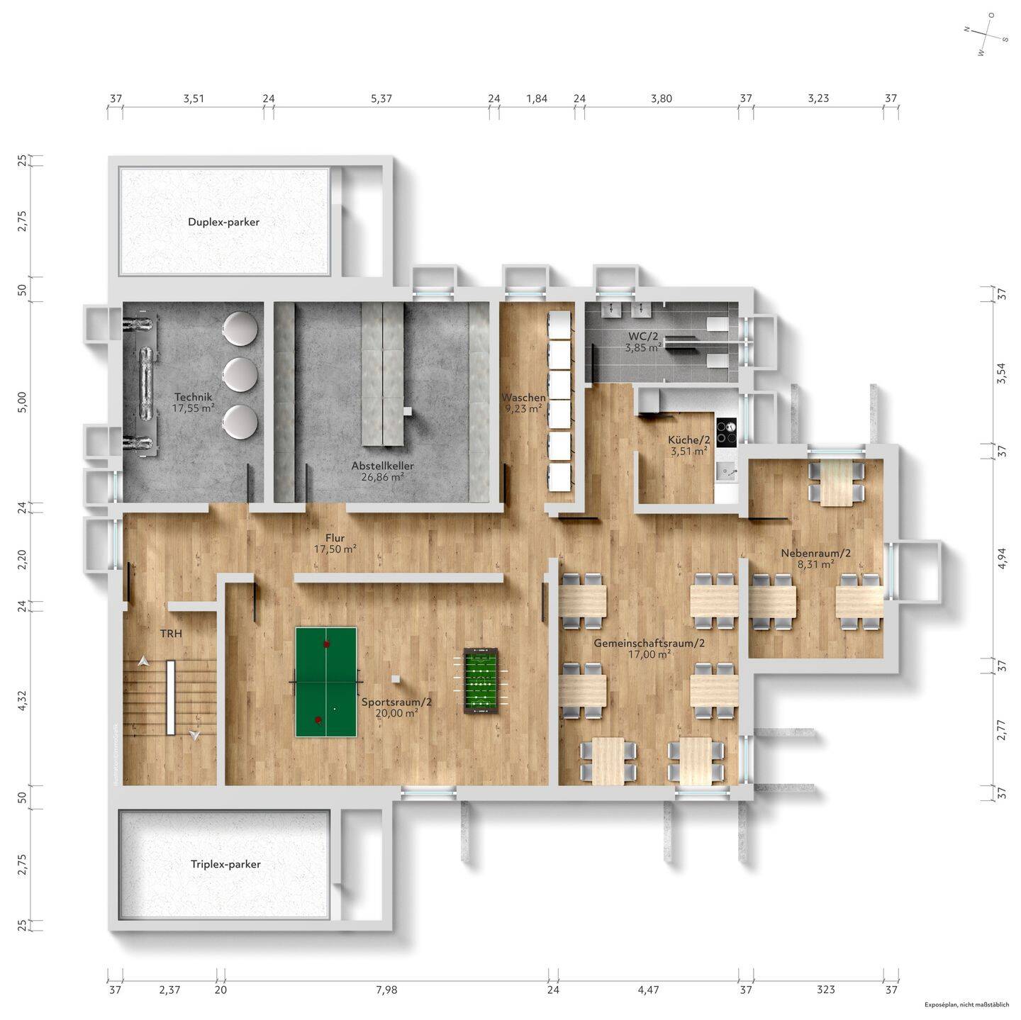 Neubau: Mikroapartments in KFW 55-Standard (A+) | Ap. 19 – München – Vorschaubild 6