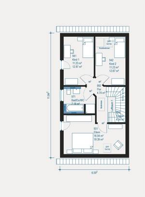 Individuelle Doppelhaushälfte in Köln - Flexibel geplant, hochwertig gebaut – 51109 Köln – Vorschaubild 9