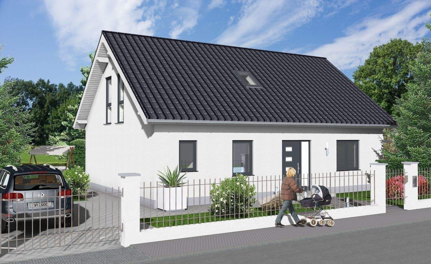 Im Alleinauftrag: geplantes Einfamilienhaus ( individuelles Architektenhaus ) in zentraler Lage von Mariendorf – Berlin – Vorschaubild 4