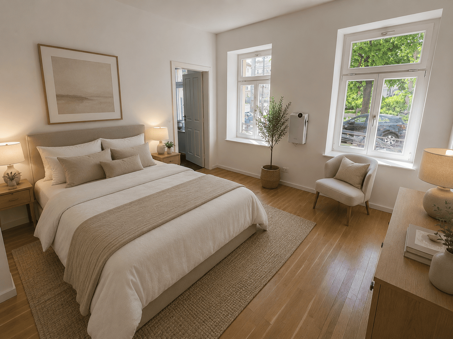TOP! Bezugsfreie 4 Zi.-Whg. mit 2 Bädern, Parkett und großem Balkon – Leipzig – Vorschaubild 3