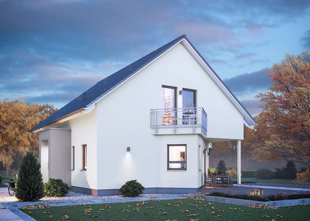 LifeStyle 18.01.Satteldach, schräge Linien und ein mittig integrierter Treppenaufgang. Preis ist ohne Grundstück – Trulben – Vorschaubild 5