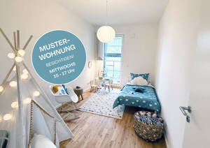 Großzügiger Wohnbereich, Sonnenbalkon & zwei Bäder - stilvolle 3-Zimmer-Neubau-Wohnung im Grünen