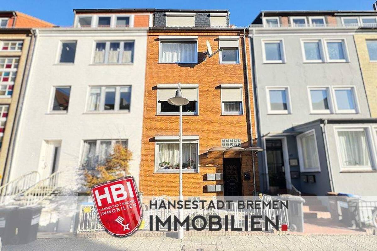Findorff / Gepflegtes Mehrfamilienhaus mit möglicher Eigennutzung im Erd- und Dachgeschoss – 28215 Bremen – Bild 1 von 9
