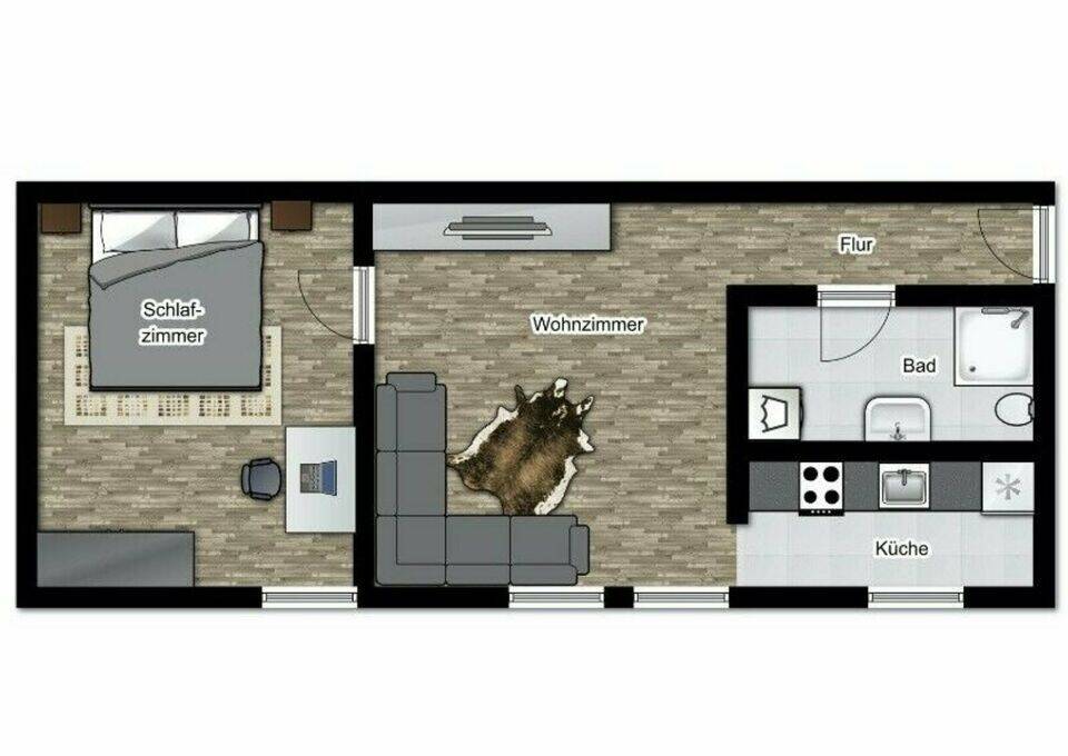 Gemütliche 2-Zimmer-Wohnung mit Einbauküche in Sudenburg