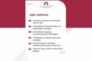 FAKTOR 12! Exklusives Wohn- und Geschäftshaus mit langfristigen Mietern in Toplage am Allee-Center – 42853 Remscheid – Vorschaubild 2