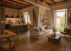 2-Raum-Whg. mit Westbalkon im historischen Altbau!