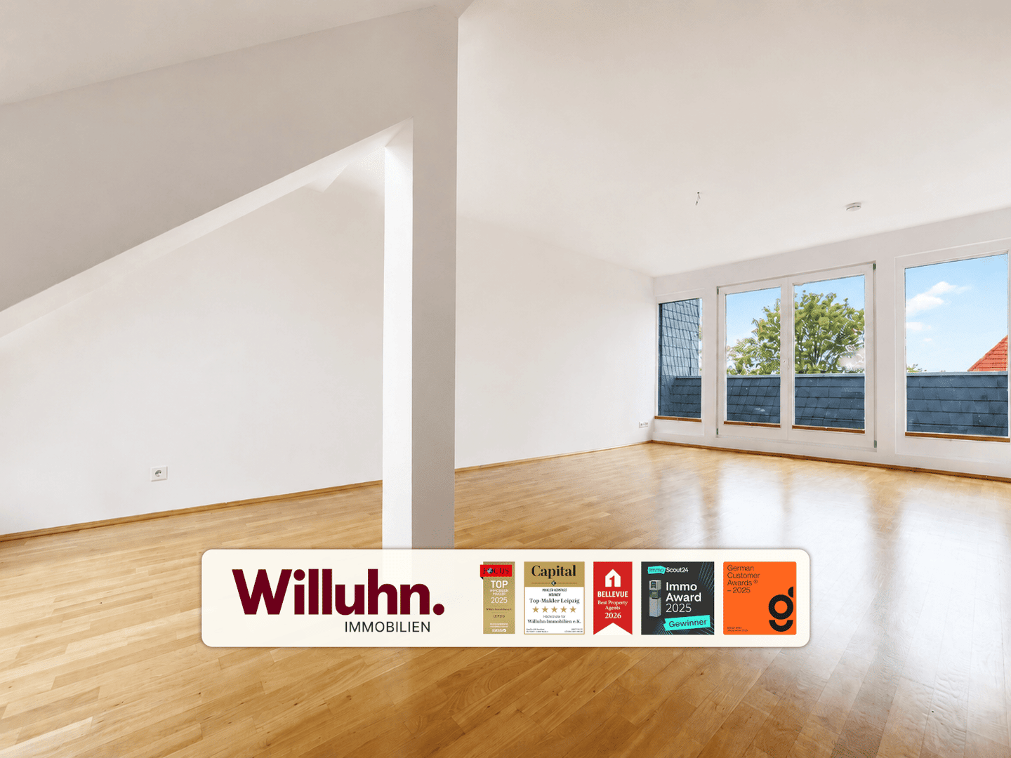 Bezugsfrei | Helle Maisonettewohnung | Großer Balkon | Gohlis-Mitte
