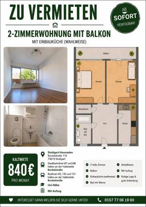 2 Zi Wohnung Heumaden