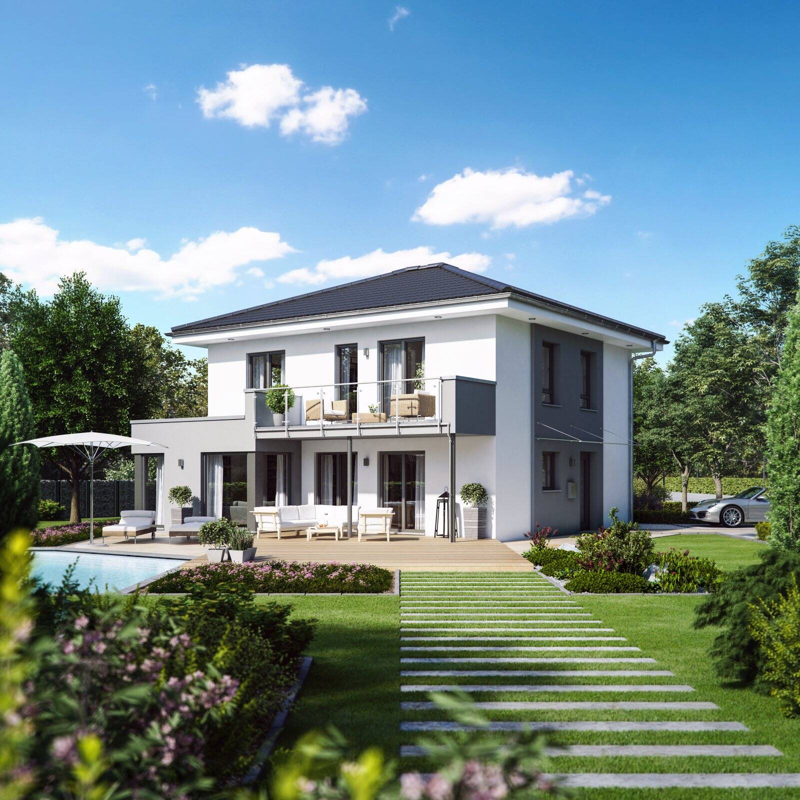 LivingHaus Stadtvilla - Individuell geplant, nachhaltig gebaut, perfekt für dein neues Leben in Genderkingen (inkl. Traumgrundstück)