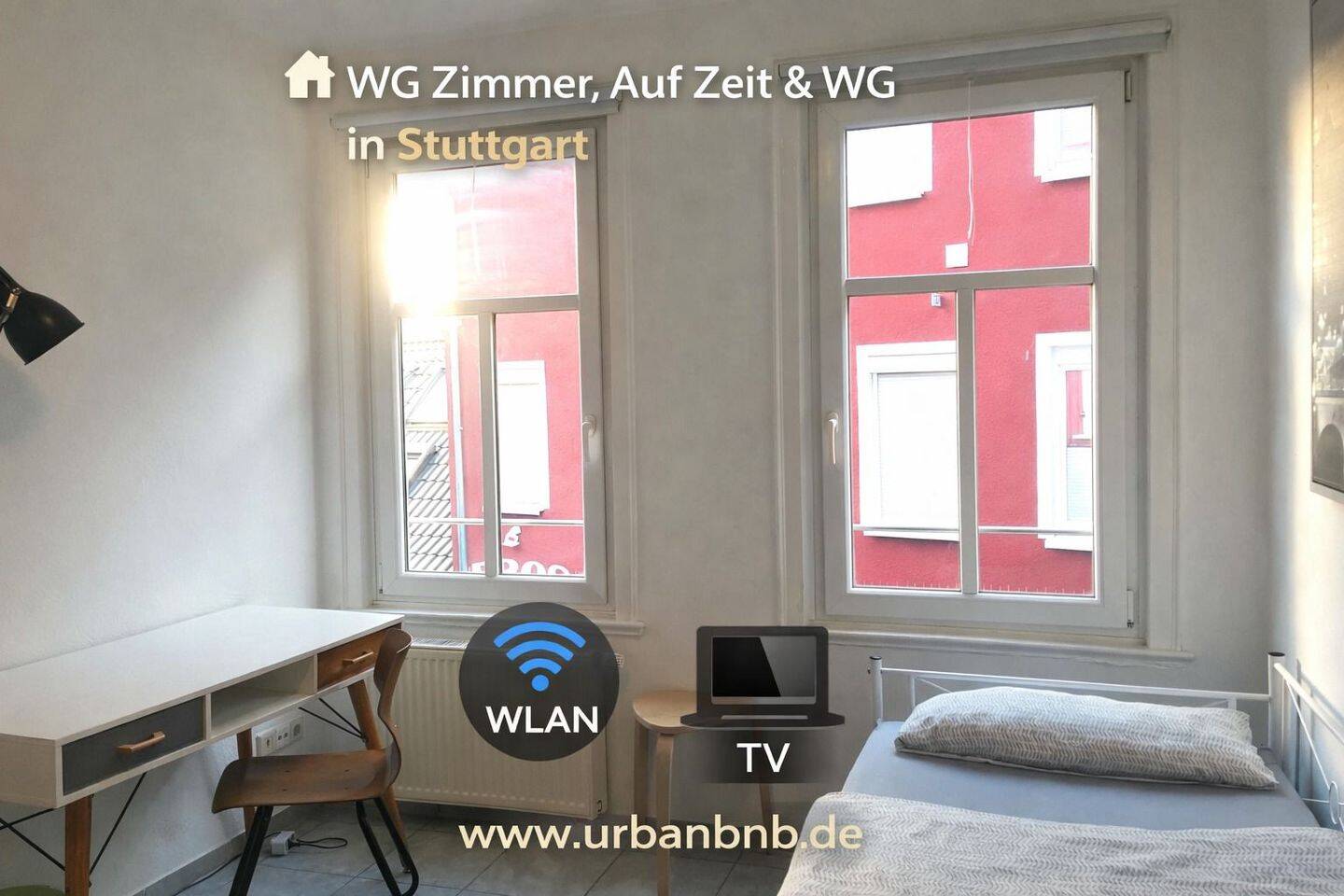 Möbliertes WG-Zimmer auf Zeit in Stuttgart-Zentrum