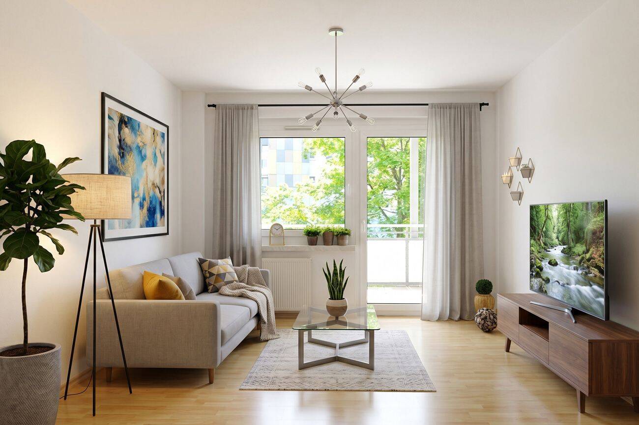 Wohlfühen mit Nähe zum Stadtpark! 2 Zimmer mit Südbalkon – Chemnitz – Vorschaubild 3
