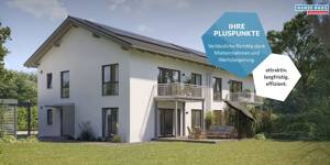 Doppelhaus mit 4 Wohneinheiten - Hanse Haus DHH 174 2WE | EH40+ QNG