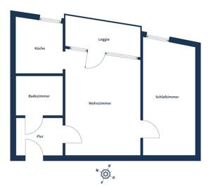 Bonn Friesdorf: Zwei-Zimmer-Wohnung mit Loggia und Garage – 53175 Bonn – Vorschaubild 9