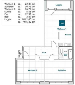 Ihre neue 3-Zimmer-Wohnung wartet! – 1239 Dresden – Vorschaubild 2