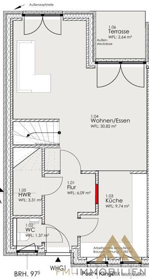 Exklusive Doppelhaushälfte in Oldenburg - Effizienzhaus 40 | 4 Zimmer | Carport | Neubau-Erstbezug – 26135 Oldenburg – Vorschaubild 2