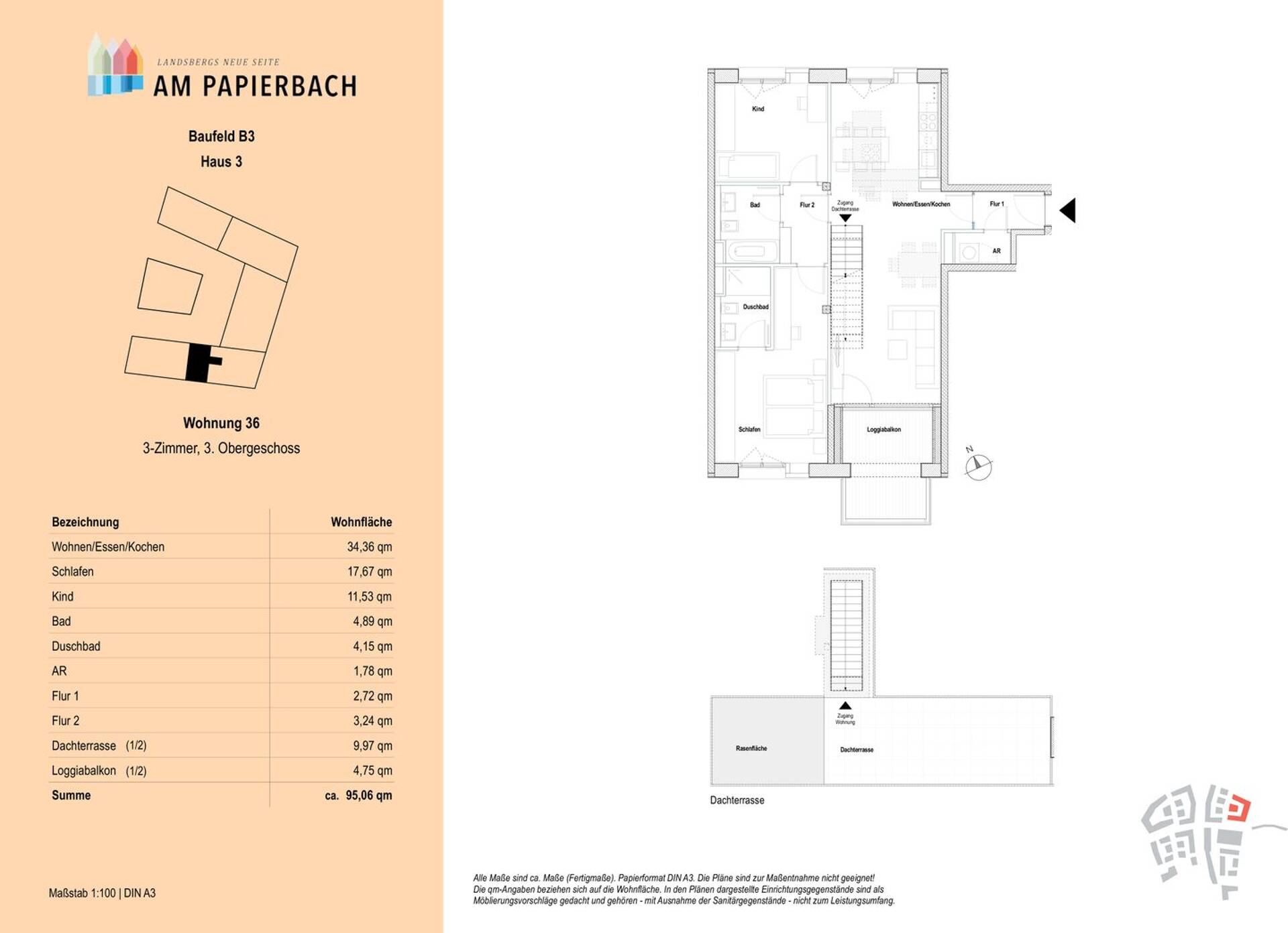 Dachgeschosswohnung in 86899 Landsberg am Lech mit 100,4 m² kaufen