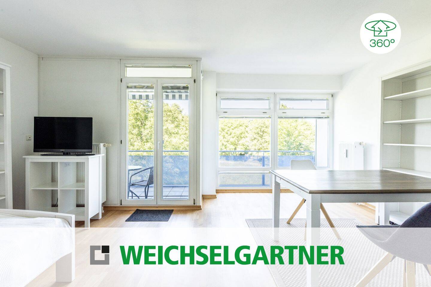 Freies, top gepflegtes Appartement mit West-Balkon und Blick ins Grüne direkt am Park