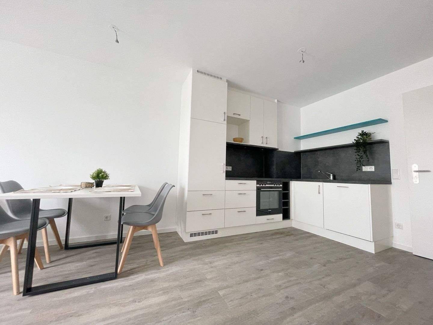 Modern möblierte 2 Zimmer Wohnung mit Balkon, TG Stellplatz & WLan inkl. - Neubau