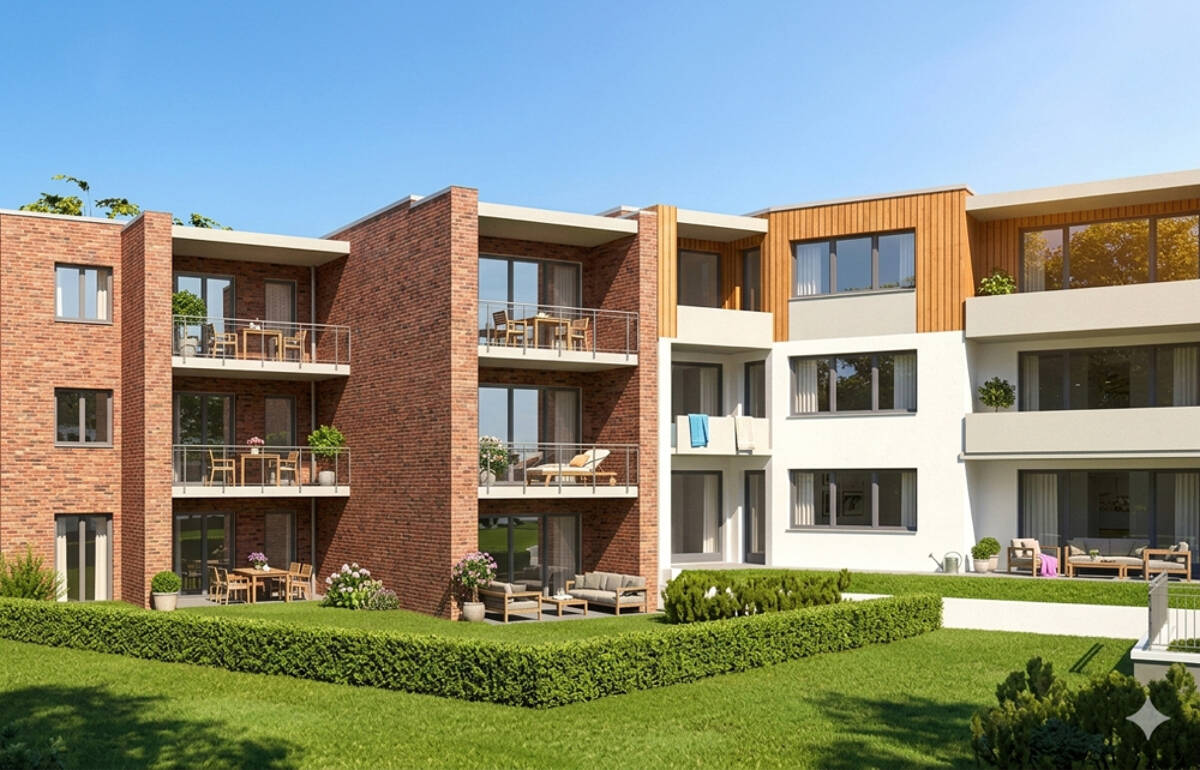 *** NEU - Exklusive 4-Zimmer-Neubau-Wohnung mit Fahrstuhl und TG in den HH-Elbvororten *** – 22549 Hamburg – Bild 1 von 9