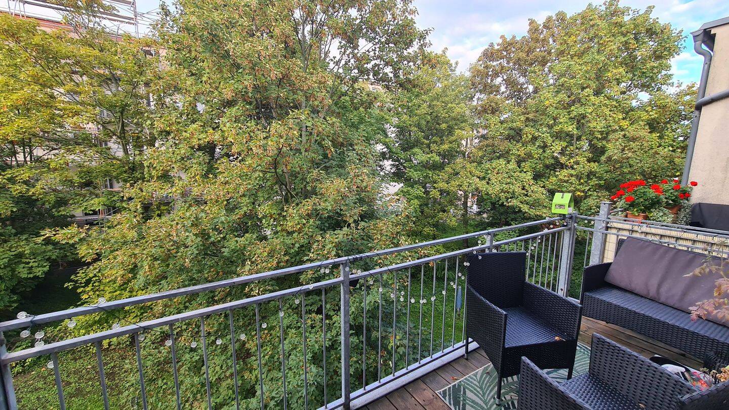 Gepflegte 3-Zmmer-Etagen-Wohnung mit Wanne+Dusche und großem Balkon mit Blick ins Grüne