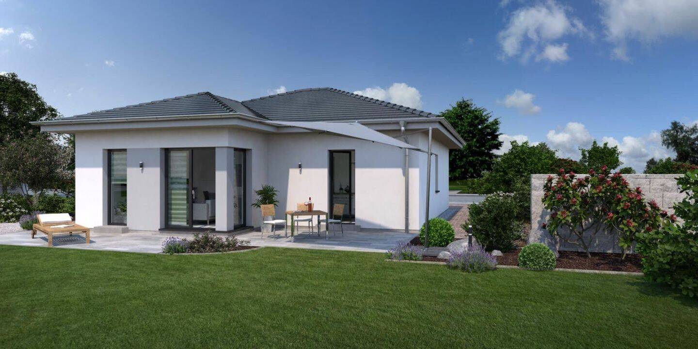 Lifetime 1 - Moderner Fertighaus-Bungalow trifft auf durchdachtes Wohndesign