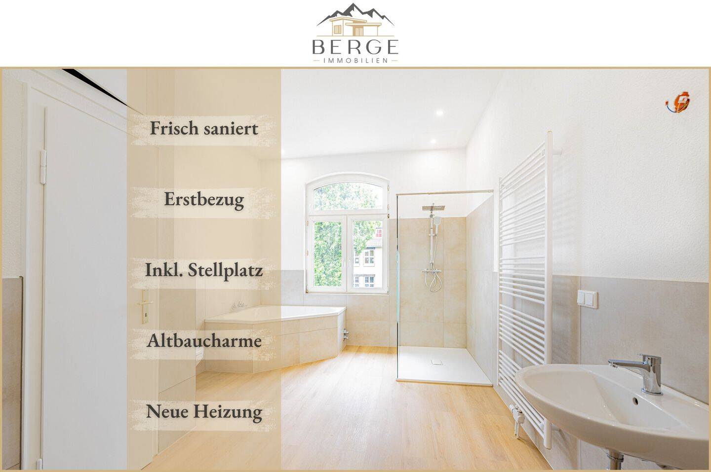 Altbau kombiniert mit Neubauflair: Ihre neue Eigentumswohnung im OG mit Erstbezug!