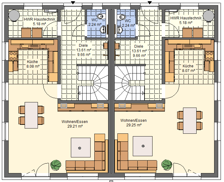Doppelhaushälften Neubau in Berg bei Neumarkt in zentraler Ortslage. – Berg bei Neumarkt in der Oberpfalz – Vorschaubild 7