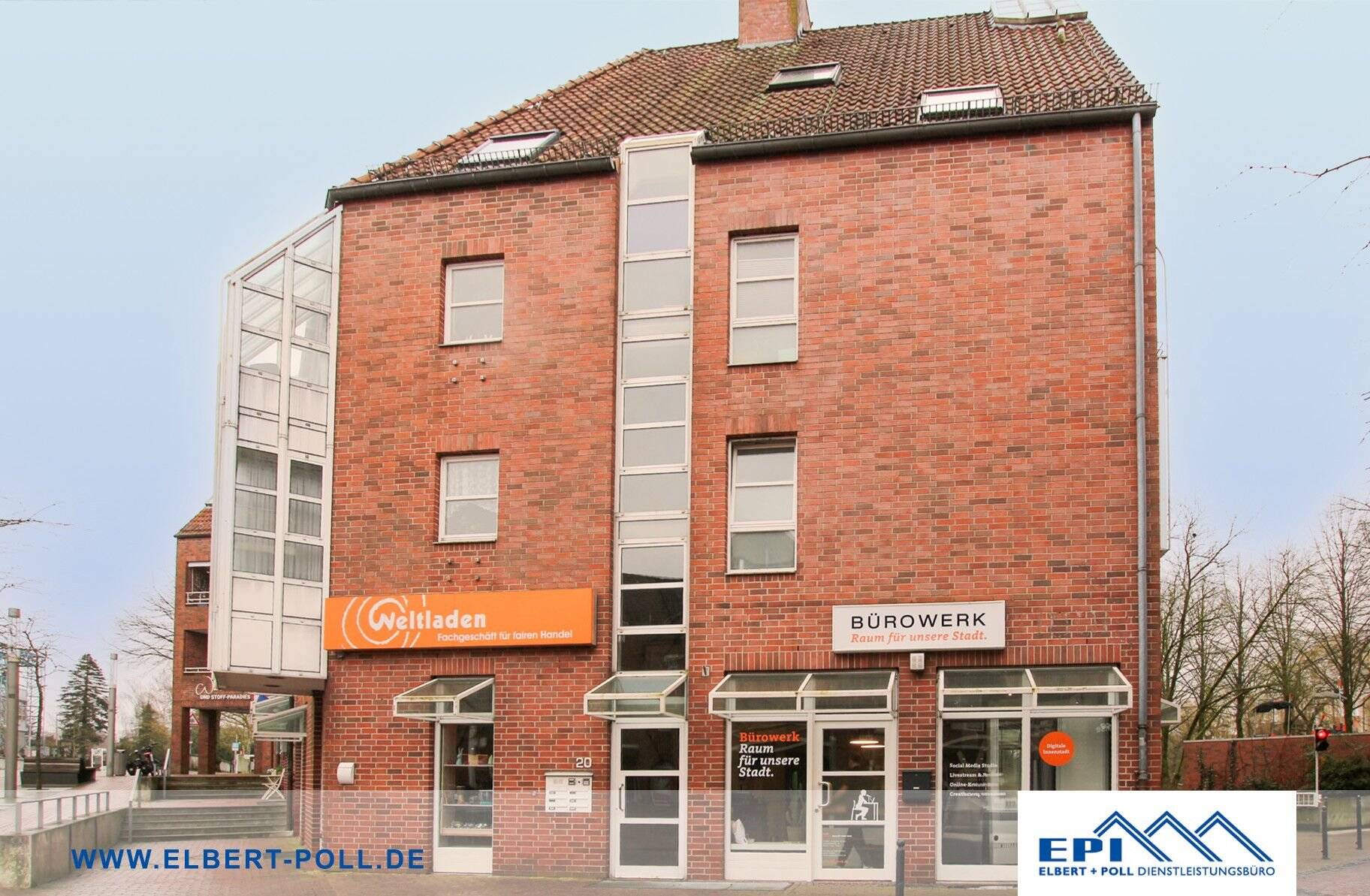 Helle Zwei-Zimmer-Wohnung in der Nordhorner Innenstadt