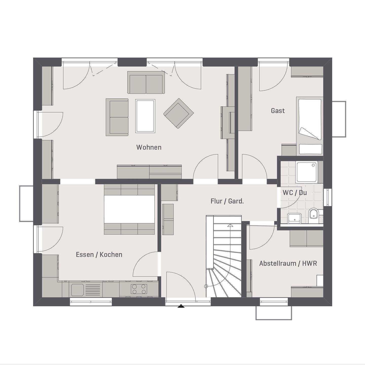 Architekten-Stadtvilla ,Como' mit Grundstück - Luxus trifft Komfort – Altdorf – Vorschaubild 4