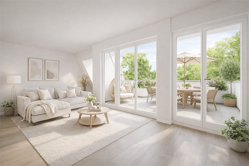 Season opening: Dachneubau mit Sonnenlounge