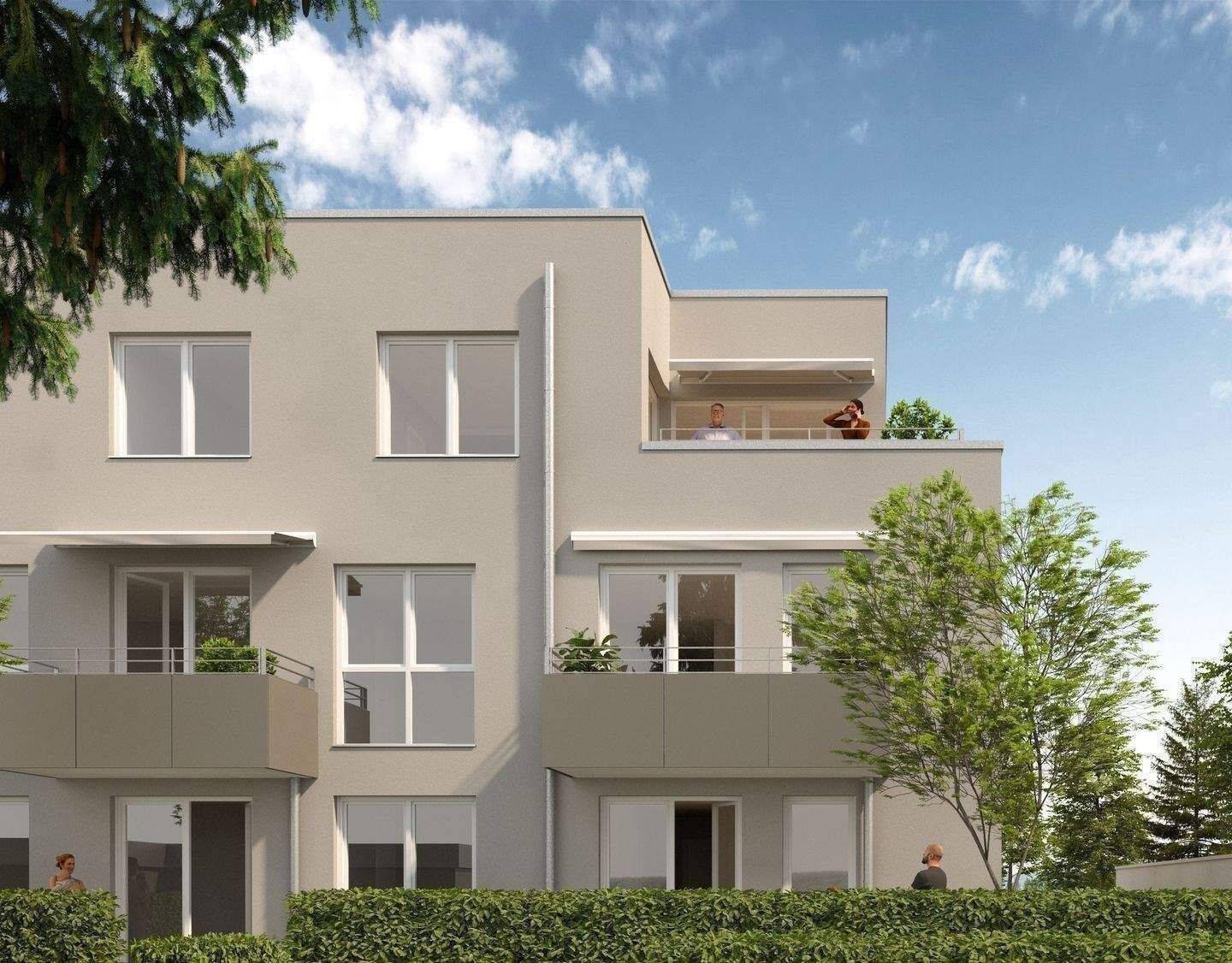 Attraktive 3-Zimmer-Whg. mit Südwest-Balkon, Neubau, Effizienz A+, hell und freundlich, Bad mit Fenster, Abstellraum, u.v.m. – Fürth – Vorschaubild 5
